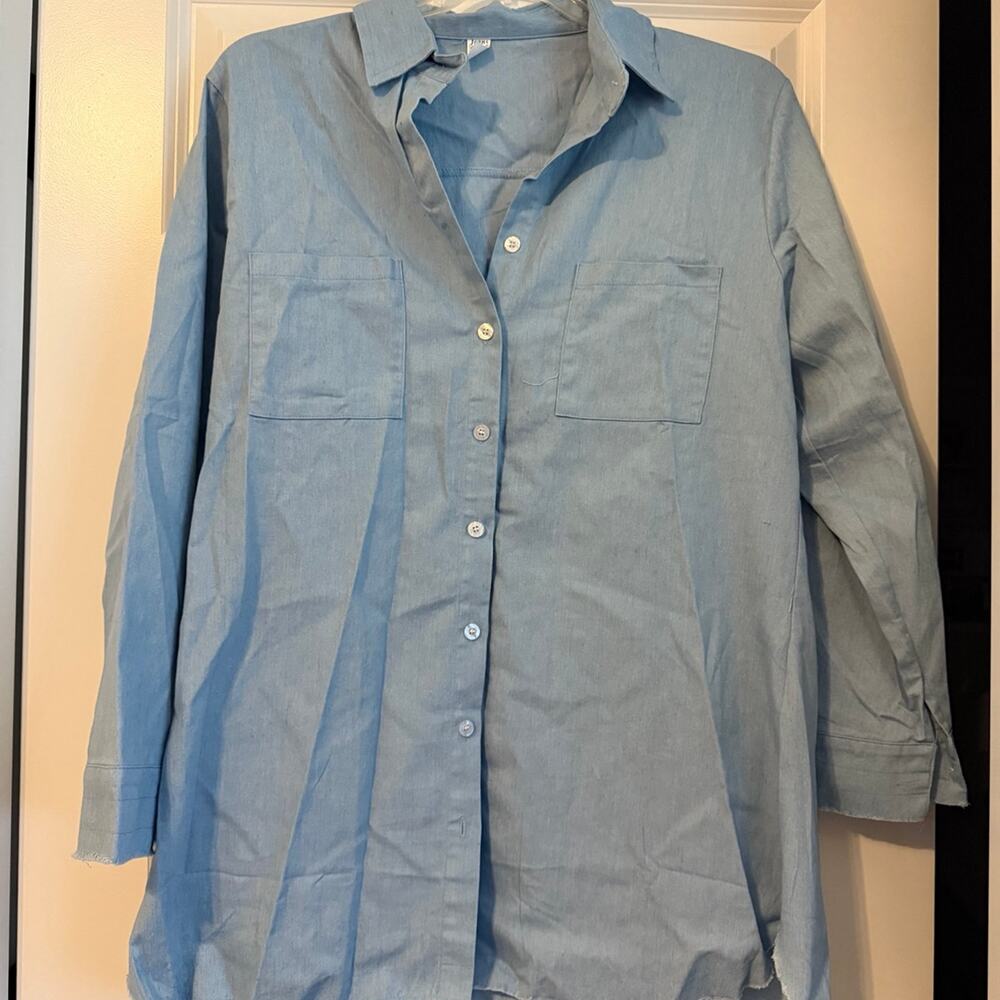 Womens dress shirt dress -xl